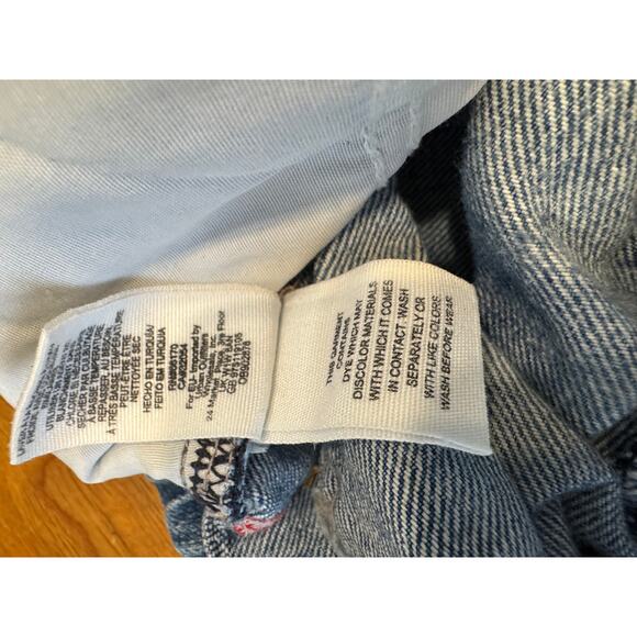WE THE FREE JEANS Straight Leg, Distressed, Embroidered Sz 27 - Picture 9 of 10